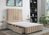 Lucena Designer Divan Bed Set With Luxury Headboard Vizbeds